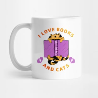 I love Books And Cats Mug